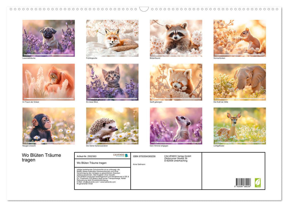 Wo Blüten Träume tragen (CALVENDO Wandkalender 2027)