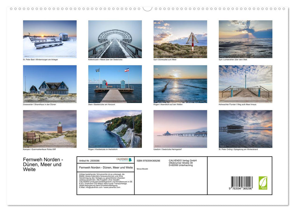 Fernweh Norden - Dünen, Meer und Weite (CALVENDO Premium Wandkalender 2027)