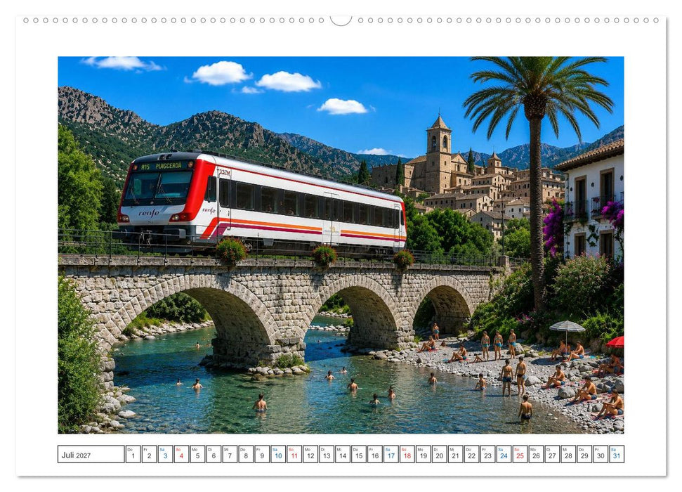 Fernweh auf Schienen (CALVENDO Premium Wandkalender 2027)