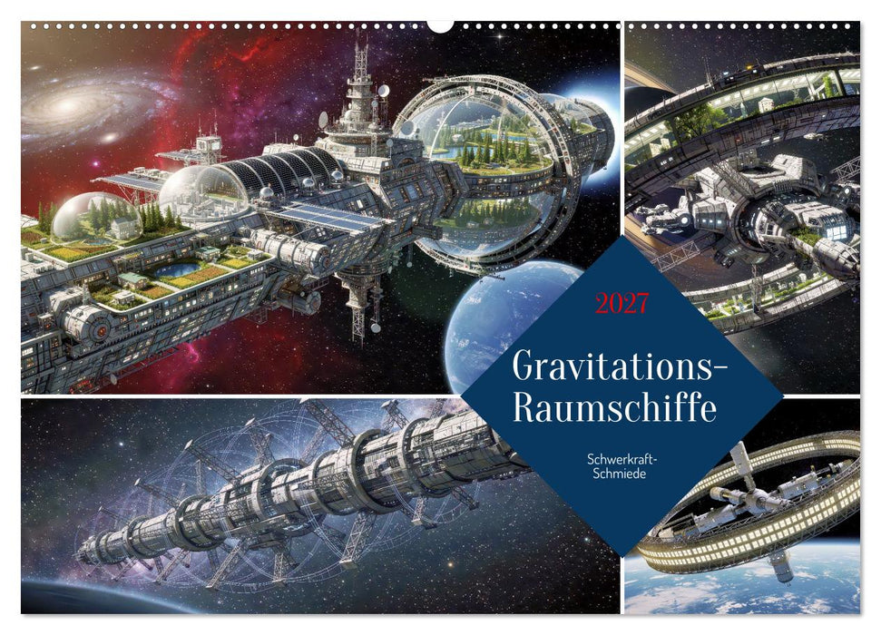 Gravitations-Raumschiffe (CALVENDO Wandkalender 2027)
