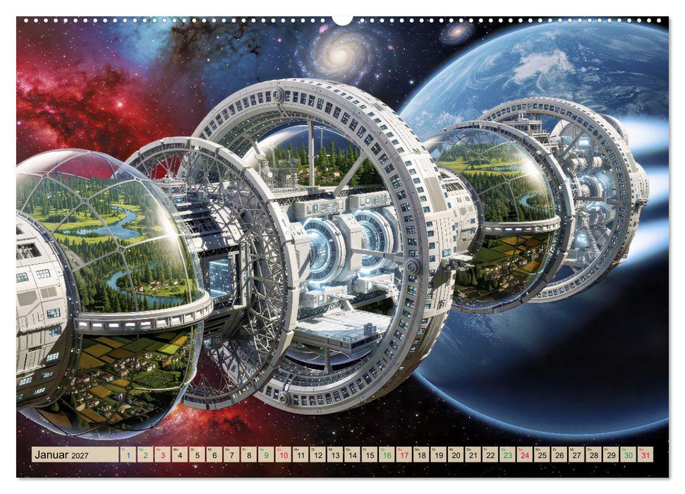 Gravitations-Raumschiffe (CALVENDO Wandkalender 2027)