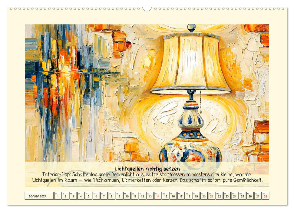 Zuhause. Dein Guide für gemütliches und ästhetisches Wohnen (CALVENDO Premium Wandkalender 2027)