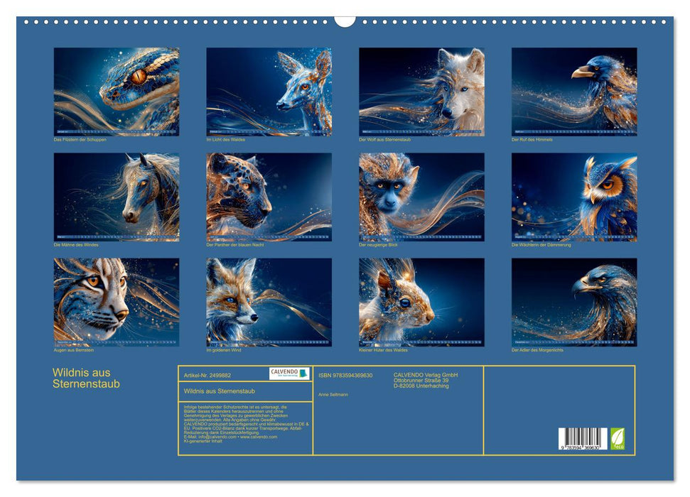 Wildnis aus Sternenstaub (CALVENDO Wandkalender 2027)