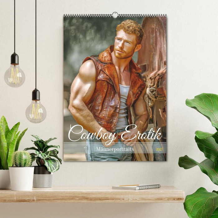 Cowboy Erotik - Männerportraits (CALVENDO Wandkalender 2027)