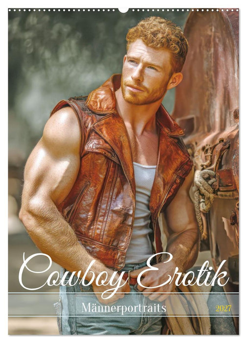 Cowboy Erotik - Männerportraits (CALVENDO Wandkalender 2027)