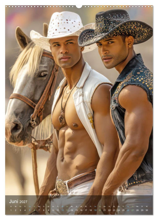 Cowboy Erotik - Männerportraits (CALVENDO Wandkalender 2027)