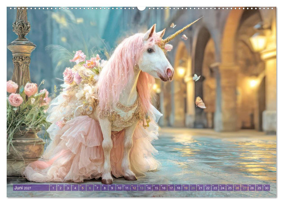 Einhörner - Verträumte Fantasiemotive (CALVENDO Premium Wandkalender 2027)
