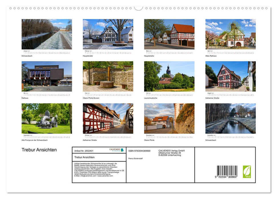 Trebur Ansichten (CALVENDO Premium Wandkalender 2027)