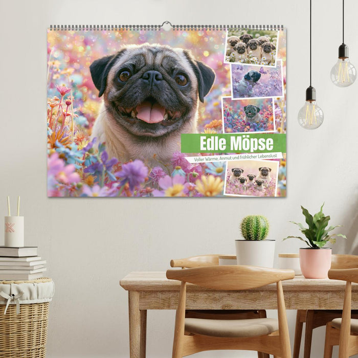 Edle Möpse (CALVENDO Wandkalender 2027)