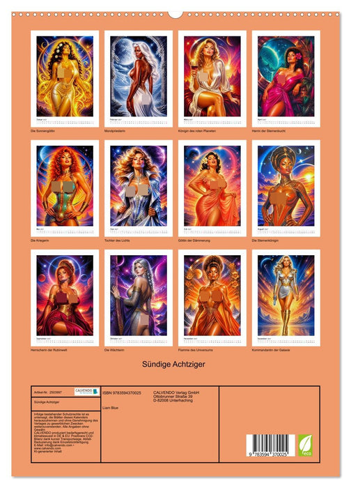 Sündige Achtziger (CALVENDO Premium Wandkalender 2027)