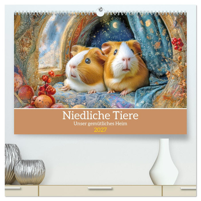 Niedliche Tiere - Unser gemütliches Heim (CALVENDO Premium Wandkalender 2027)