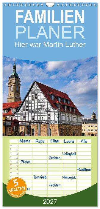 Hier war Martin Luther (CALVENDO Familienplaner 2027)