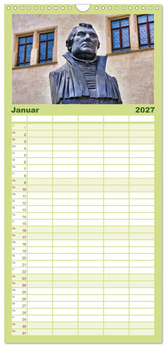 Hier war Martin Luther (CALVENDO Familienplaner 2027)