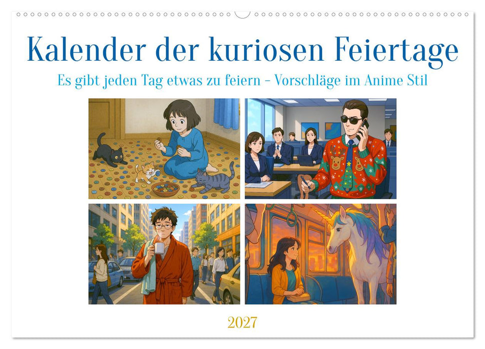 Kalender der kuriosen Feiertage (CALVENDO Wandkalender 2027)