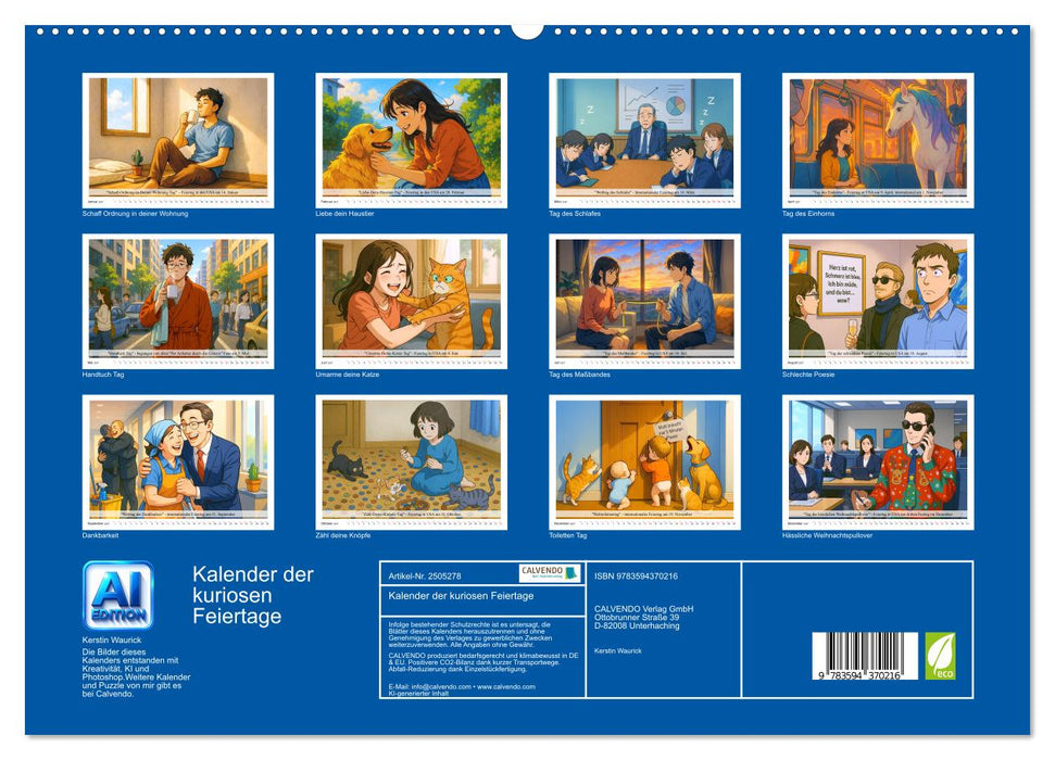 Kalender der kuriosen Feiertage (CALVENDO Wandkalender 2027)
