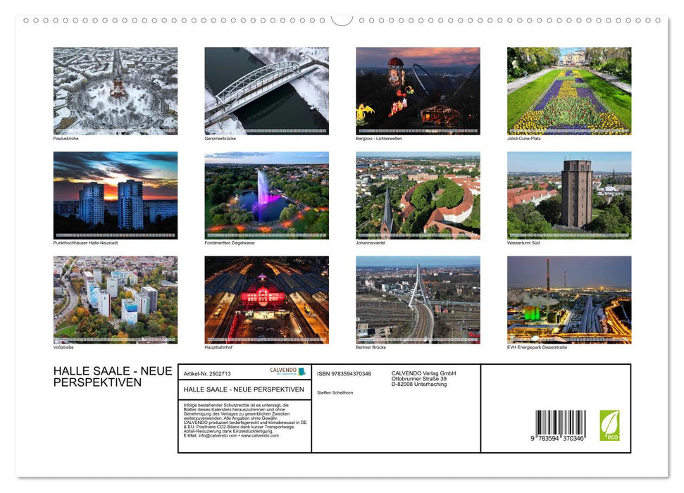 HALLE SAALE - NEUE PERSPEKTIVEN (CALVENDO Premium Wandkalender 2027)