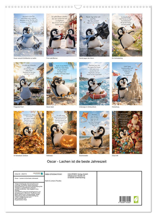 Oscar - Lachen ist die beste Jahreszeit (CALVENDO Wandkalender 2027)