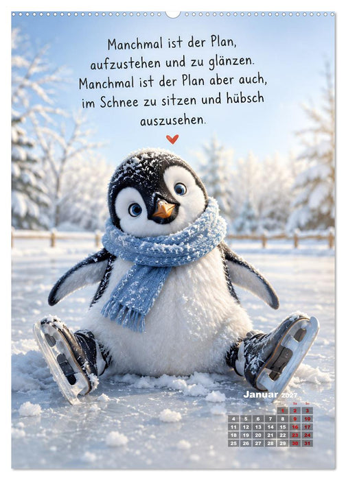 Oscar - Lachen ist die beste Jahreszeit (CALVENDO Wandkalender 2027)