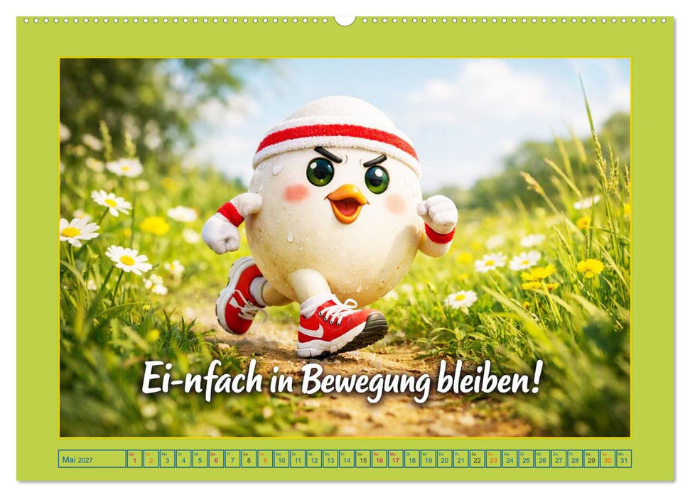 Ei-n Jahr voller Spaß! - Humor, Herz und Hühnerei (CALVENDO Wandkalender 2027)