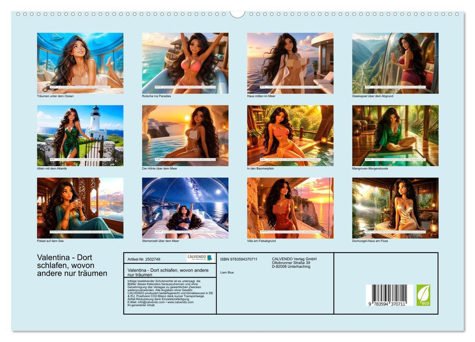Valentina - Dort schlafen, wovon andere nur träumen (CALVENDO Premium Wandkalender 2027)