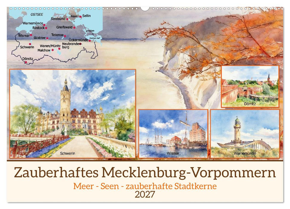 Zauberhaftes Mecklenburg-Vorpommern (CALVENDO Wandkalender 2027)