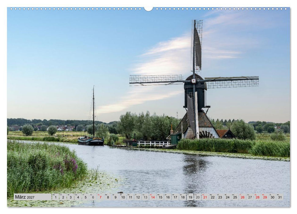 Im Zauber der Niederlande - Tulpenmeer und Windmühlen (CALVENDO Premium Wandkalender 2027)