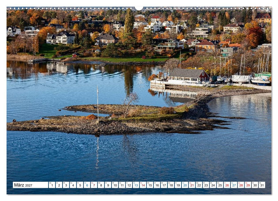 Oslo mit dem Oslofjord (CALVENDO Wandkalender 2027)