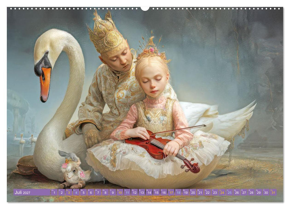 Melodien und Zuneigung - Fantasiemotive (CALVENDO Premium Wandkalender 2027)