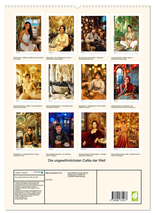 Die ungewöhnlichsten Cafés der Welt (CALVENDO Premium Wandkalender 2027)