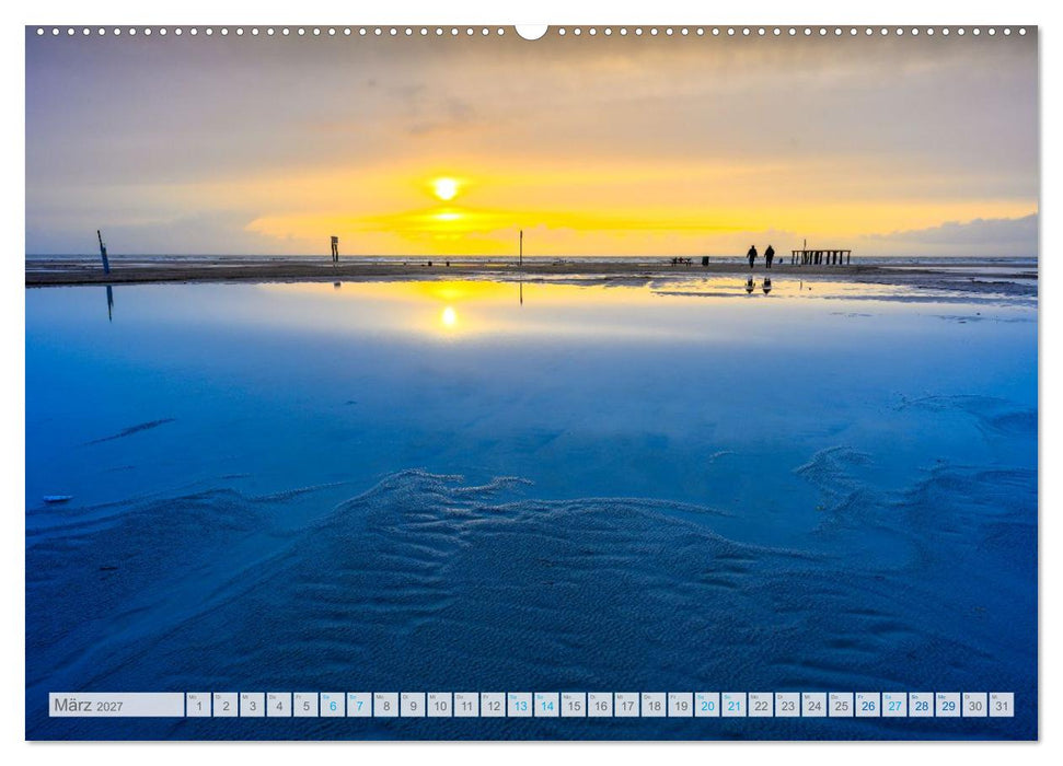 Durchatmen, entspannen und geniessen auf AMRUM Fantastische Stimmungsbilder (CALVENDO Wandkalender 2027)