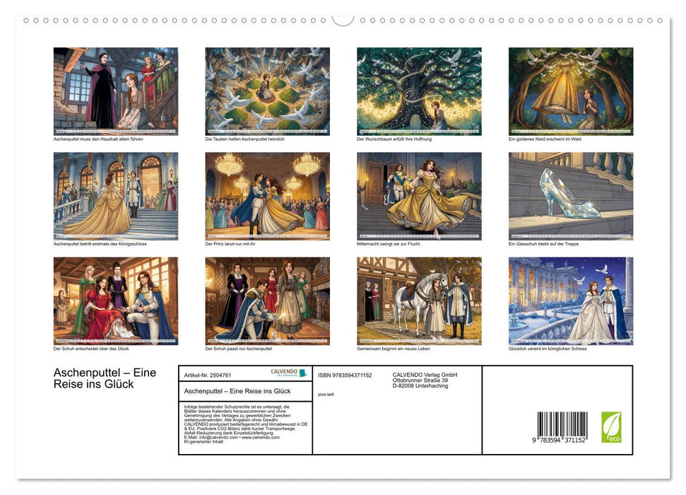 Aschenputtel – Eine Reise ins Glück (CALVENDO Premium Wandkalender 2027)