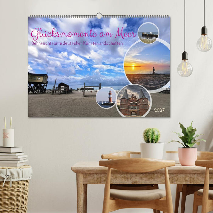 Glücksmomente am Meer - Sehnsuchtsorte deutscher Küstenlandschaften (CALVENDO Wandkalender 2027)