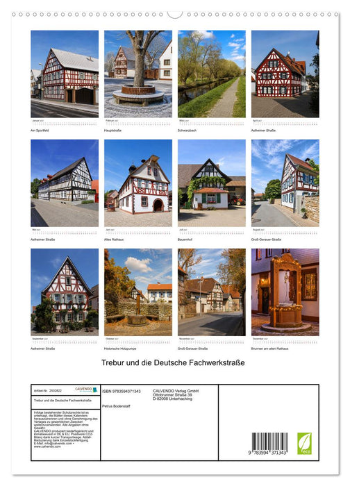Trebur und die Deutsche Fachwerkstraße (CALVENDO Premium Wandkalender 2027)