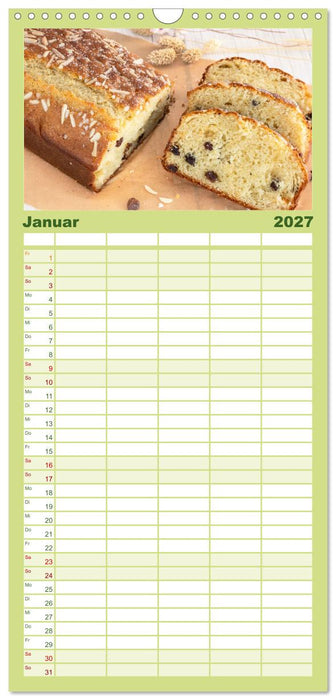Jeden Monat backen (CALVENDO Familienplaner 2027)