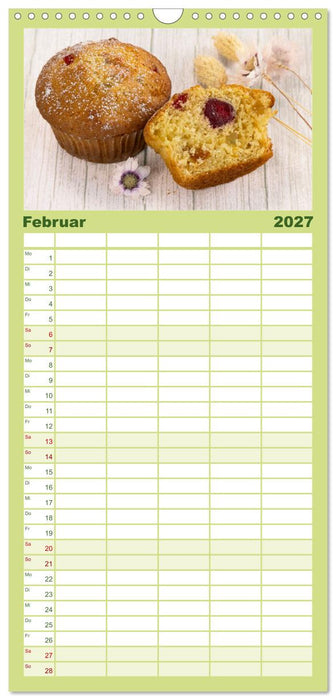 Jeden Monat backen (CALVENDO Familienplaner 2027)