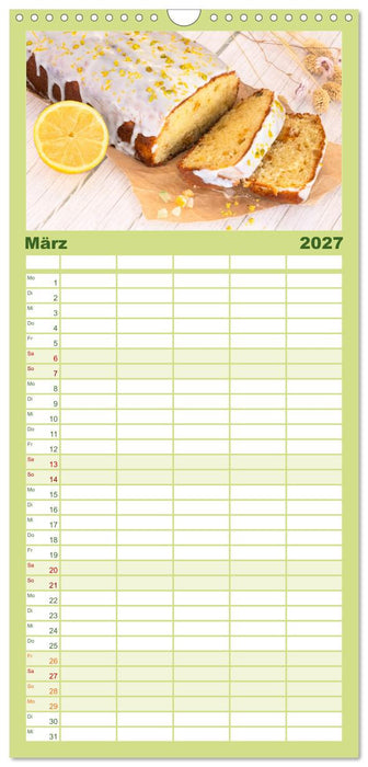 Jeden Monat backen (CALVENDO Familienplaner 2027)