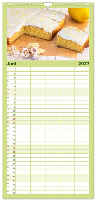 Jeden Monat backen (CALVENDO Familienplaner 2027)