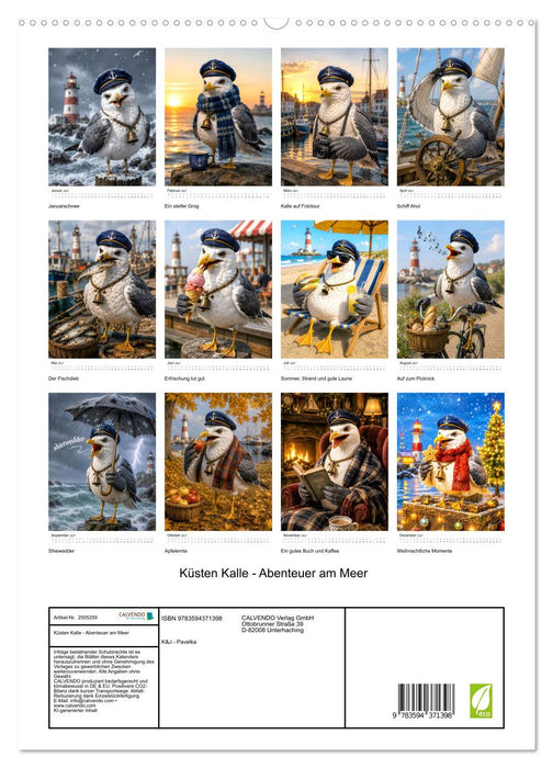 Küsten Kalle - Abenteuer am Meer (CALVENDO Premium Wandkalender 2027)