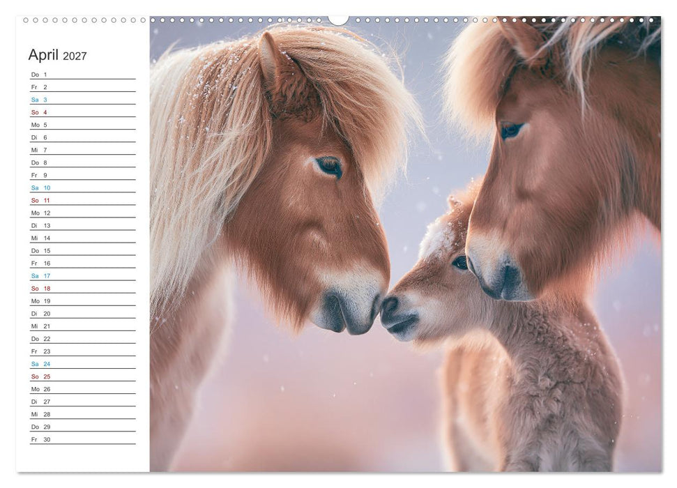 Islandpferde (CALVENDO Wandkalender 2027)