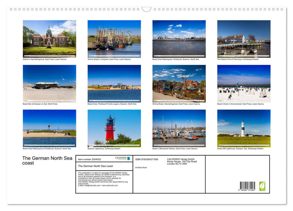 The German North Sea coast (CALVENDO Monthly Calendar 2027)