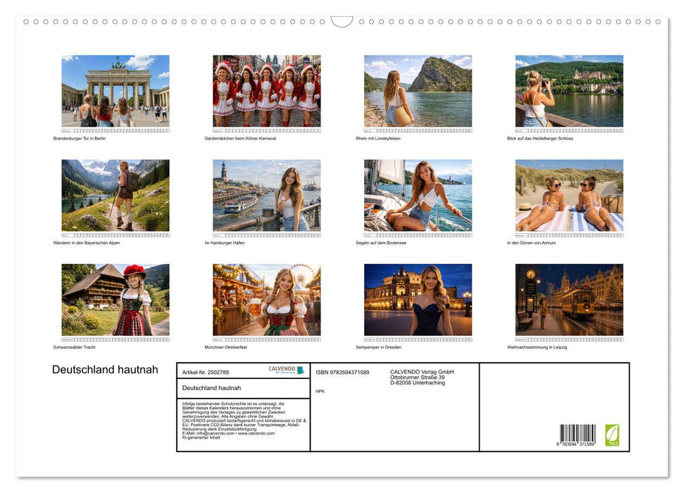 Deutschland hautnah (CALVENDO Wandkalender 2027)