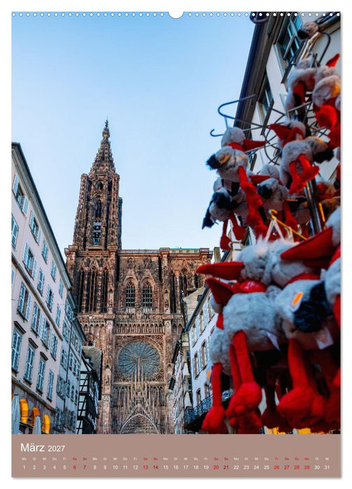 Zeitloses Strasbourg. Kanäle, Fachwerk und elsässisches Flair (CALVENDO Premium Wandkalender 2027)