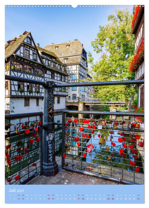 Zeitloses Strasbourg. Kanäle, Fachwerk und elsässisches Flair (CALVENDO Premium Wandkalender 2027)