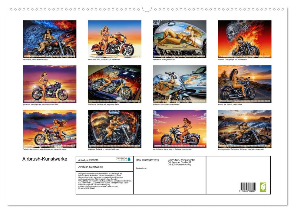 Airbrush-Kunstwerke (CALVENDO Wandkalender 2027)