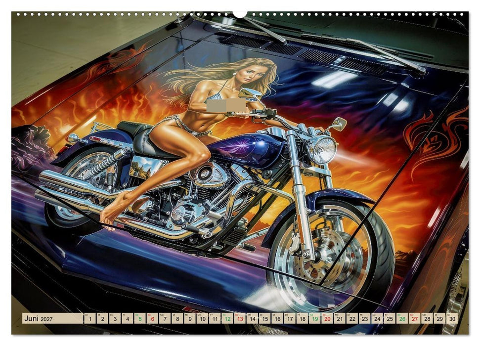 Airbrush-Kunstwerke (CALVENDO Wandkalender 2027)