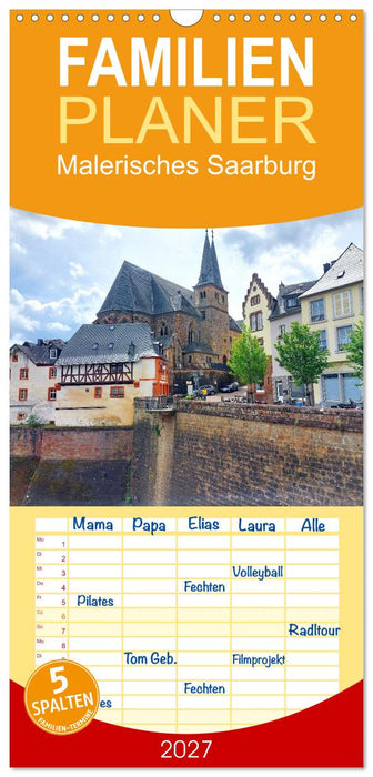 Malerisches Saarburg (CALVENDO Familienplaner 2027)