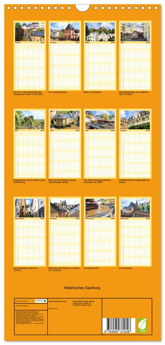 Malerisches Saarburg (CALVENDO Familienplaner 2027)
