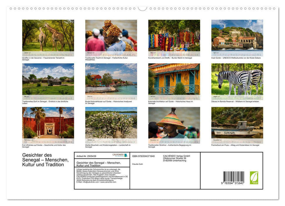 Gesichter des Senegal – Menschen, Kultur und Tradition (CALVENDO Premium Wandkalender 2027)
