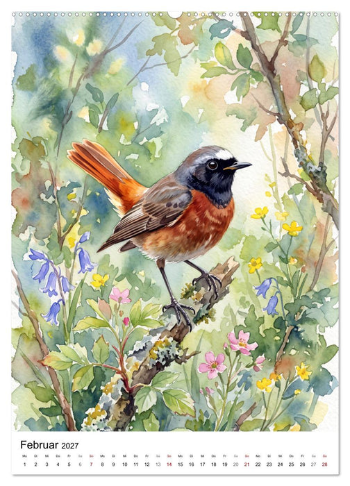 Gefiederte Sänger der Natur (CALVENDO Wandkalender 2027)