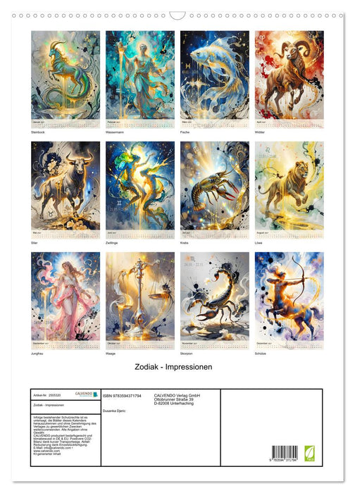 Zodiak - Impressionen (CALVENDO Wandkalender 2027)